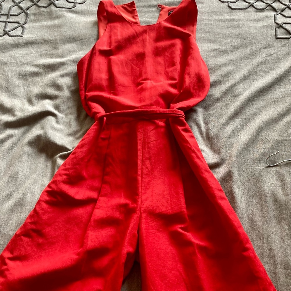 Banana Republic Red Jumpsuit.